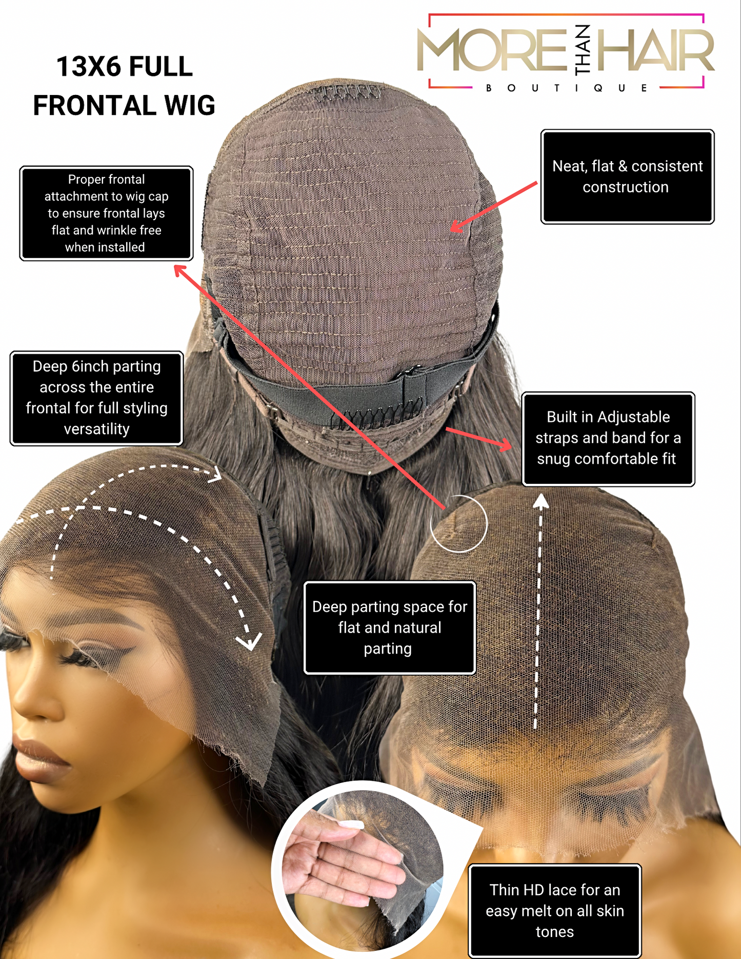 HD 13x6 Frontal Wigs (Body Wave/Straight)