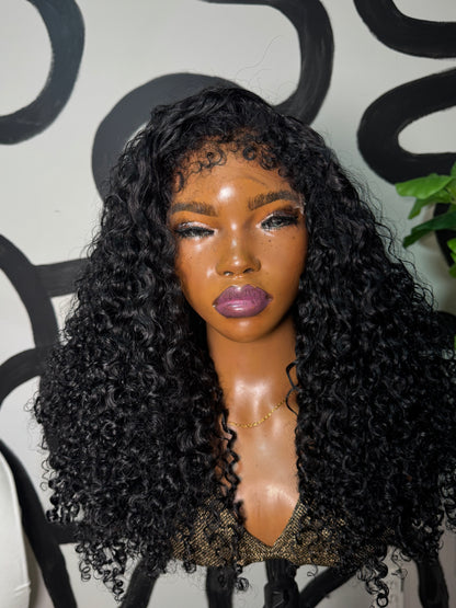 HD 6x6 20” Deep Curly Glueless Unit